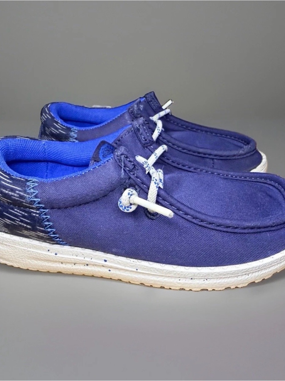 Hey Dude Kids Royal Blue Slip-On Sneakers